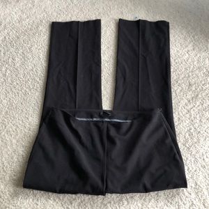 Black side zip pants